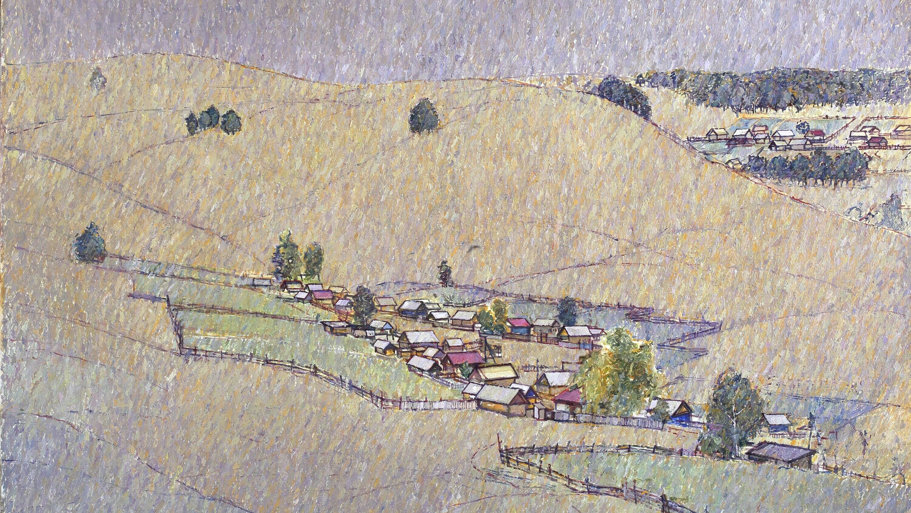 Кашаев А.Ш. Конец лета. 2008 г. Холст, масло. Коллекция Фонда Марджани