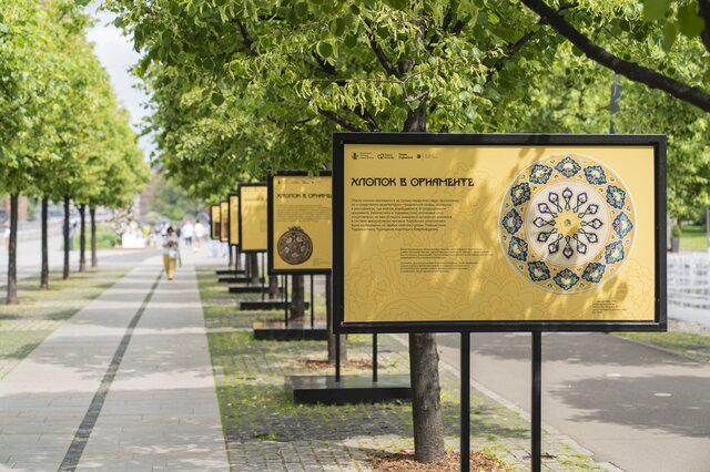 White Gold. Cotton in the Art of the Soviet East. Outdoor Banner Exhibition - 3